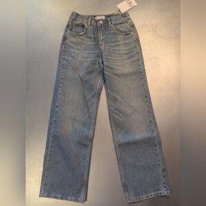 Zara Blue Denim Jeans With Sparkle